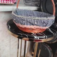 سبد چوبی حصیری