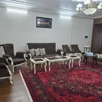 سرویس مبل ۹ نفره نیمه کلاسیک بسیار سالم و تمیز|مبلمان خانگی و میز عسلی|تربت جام, والفجر|دیوار