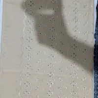 یک قواره پارچه خامه دوزی رنگ خردلی نو نو قیمت ۵۰۰