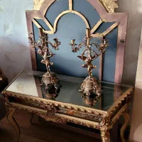 آینه شمعدان|صنایع دستی و سایر لوازم تزئینی|مشهد, کوشش|دیوار