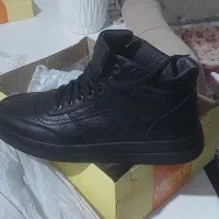 کفش چرم نیم بوت کت