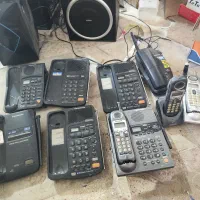 تلفن پاناسونیک ۴ خط و تک خط|تلفن رومیزی|شیراز, باجگاه|دیوار