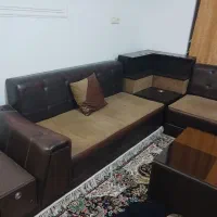 مبل ۷نفره چرم مخملی ۷۰۰۰۰۰۰|مبلمان خانگی و میز عسلی|شیراز, شیخ روزبهان|دیوار