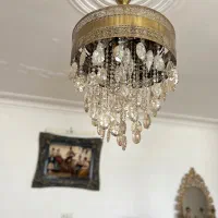 لوستر و پرده قیمت عالی کاملا نو نو