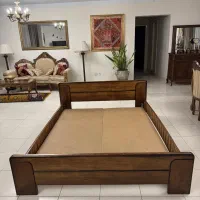 تخت دو نفره چوب گردو|تخت و سرویس خواب|تهران, اکباتان|دیوار