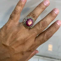 انگشتر نقره یاقوت سرخ اصل و معدنی|بدلیجات|بوشهر, |دیوار