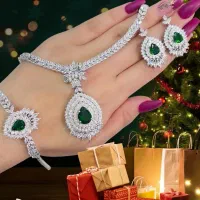 سرویس نقره تک نگین زمرد / فروش با چک صیادی
