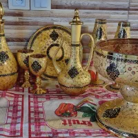 ظروف دکوری طلاکوب اصل ترک