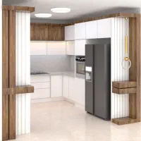 طراحی و اجرای کابینت کمدی دیواری و لوستر
