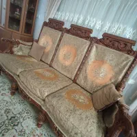 مبلمان ۹ نفره به همراه میز ناهارخوری ۸ نفره|مبلمان خانگی و میز عسلی|صومعه‌سرا, |دیوار