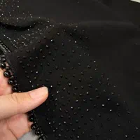 شال مروارید مشکی و سفید موجود