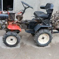 شخم زنی با تیلر چهار چرخ