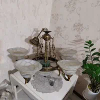 لوستر حبابی 5شعله سالم