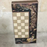 تخته نرد و شطرنج همراه با مهره و تاس استخوان|اسباب‌‌بازی|تهران, دولاب|دیوار