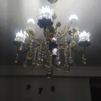 فروش دو عدد لوستر تمام برنز