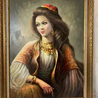 تابلو نقاشی رنگ روغن اثر ارزشمند استادمحسن امیدخدا