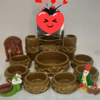 گلدان و هفت سین سنگ مصنوعی