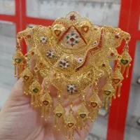 سنجاق سینه نقره ابکاری طلا