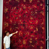 فرش ملک۷۰۰شانه لاکی ۲۵۰۰ جدید|فرش|بوشهر, |دیوار