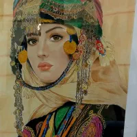 تابلو نقاشی مداد رنگی 50در 70