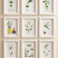 تابلو دکوری دست ساز از سنگ و صدف و شیشه دریا