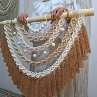 بومریس دیوارکوب مکرومه بافی|صنایع دستی و سایر لوازم تزئینی|مشهد, آزادشهر|دیوار