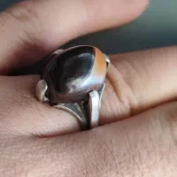 رکاب نقره دست ساز عقیق سلیمانی