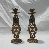 شمعدان برنجی آنتیک