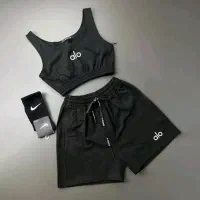 ست تاپ و شورتک خط دار alo