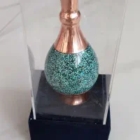 گلدان مسی فیروزه کوب نو