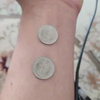 دوعدد سکه قدیمی نقره