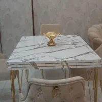 ناهارخوری پایه استیل|میز و صندلی غذاخوری|فولادشهر, C8|دیوار