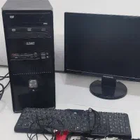 کامپیوتر کامل به همراه موس و کیبورد و کابل ها