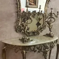 اینه کنسول برنز سیاه قلم خارجی ۲۰ تومان