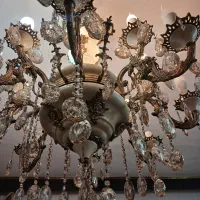 لوستر ۱۶ شعله برنز نو