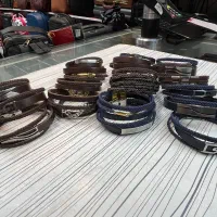 دستبند تمام چرم دست دوز