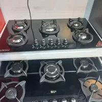 گاز صفحه ای شیشه ای رومیزی ۵شعله|اجاق گاز و لوازم برقی پخت‌وپز|تهران, شهرک ابوذر|دیوار