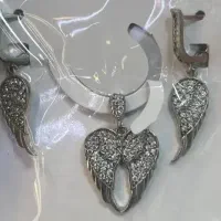 پلاک و گوشواره بال فرشته