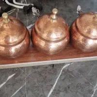 جا ادویه ای 3تکه مسی