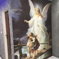 نصاب کاغذ دیواری و پوستر ۳ بعدی|خدمات پیشه و مهارت|پردیس, فاز ۲|دیوار