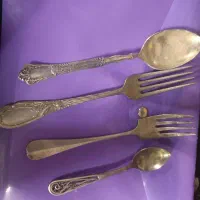 قاشق چنگال نقره