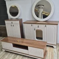 سرویس چوب مدل ژاک میز تی وی ، جاکفشی ، کنسول و کمد