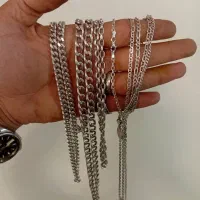 حراج زنجیر و دستبند نقره ۹۲۵|جواهرات|تهران, جمال‌زاده|دیوار