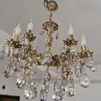 لوستر برنجی ۸ شعله