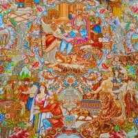 تابلو فرش ابریشم|تابلو فرش|اردبیل, |دیوار