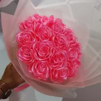 دسته گل روبانی