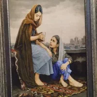 تابلو فرش چله ابریشم