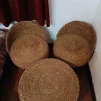 ست میز و صندلی حصیری در حد نو