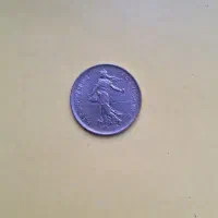 سکه ۵ فرانک فرانسه|کلکسیون سکه، تمبر، اسکناس|لاهیجان, بازکیاگوراب|دیوار