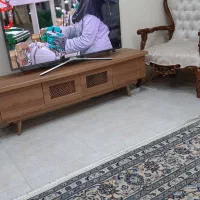 میز کنسول ۴ در با میز تلوزیون ۲ کشو و دو در|میز تلویزیون|ری, منصوریه منگل|دیوار